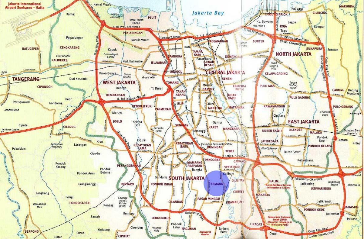 नक्शे के kemang Jakarta