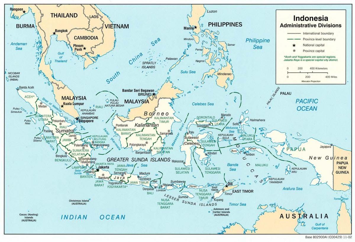जकार्ता इंडोनेशिया दुनिया के नक्शे