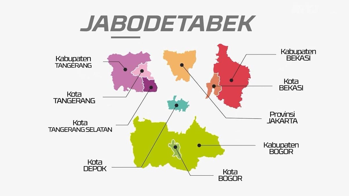 नक्शे के jabodetabek