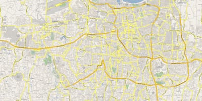 नक्शे के जकार्ता सड़क