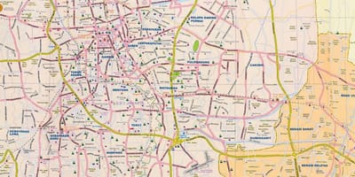 नक्शे के जकार्ता सड़क