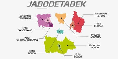 नक्शे के jabodetabek
