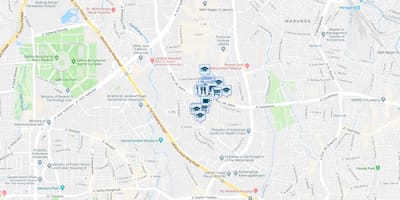 नक्शे के कुनींगन जकार्ता